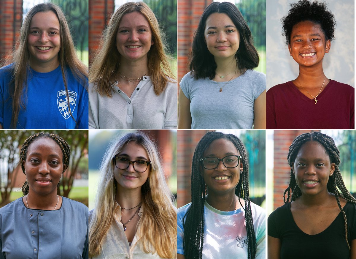 CCSrightnow's tweet photo. The world could use more creative, courageous, and credible leaders. Meet our Unity Council: Maggie, Mary Esten, Lily, Calista, Stephanie, Hope, Majesty, and Tosin. #Studentleadership #UnityCouncil #EpiscopalSchool #SetYourCourse #ReadyForMore #since1921 https://t.co/X0Fih9Zwof