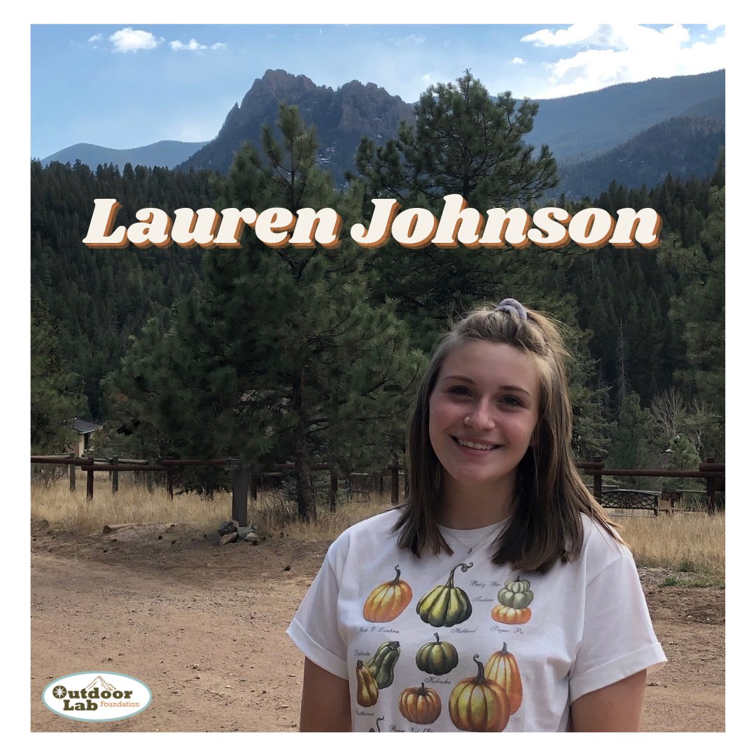 OutdoorLabFound's tweet image. “There’s always some jokes, some laughter, some smiles and occasionally some tears if a kid just needs to let it out, but it all mashes into this perfect picture of Outdoor Lab." She says, "I just absolutely love it.” -Lauren Johnson, OLES Windy Peak Intern #TY for your #Service