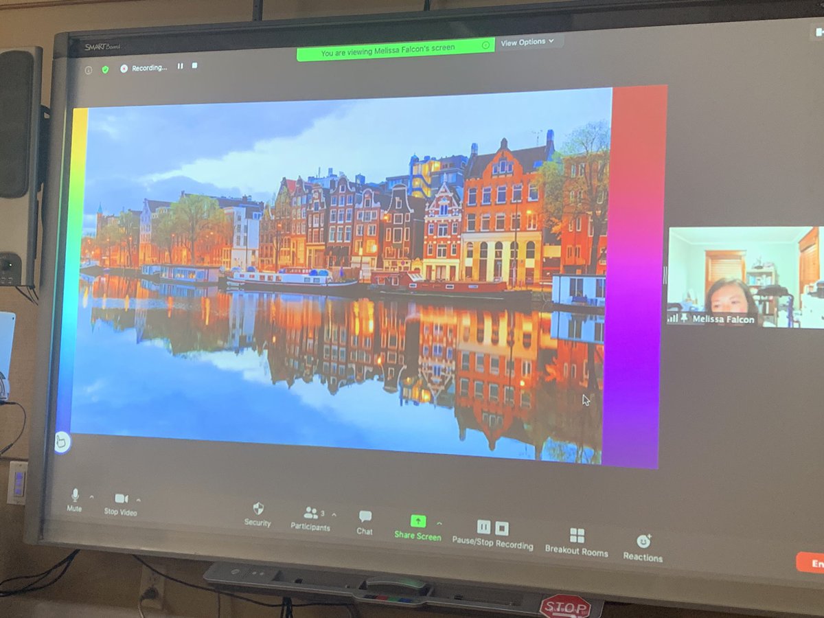 DonnaK_AC3s's tweet photo. When Corona keeps guest speakers away, this is how you do it @ACSRochester Blowing kisses to Mom on Zoom, thanking her for talking to our class about her trip to Holland for the Dutch flower auction. #ACThrees #nursery3s #AroundtheWorld #EarlyChildhoodEducation #ROC https://t.co/mgUy6uQWbS