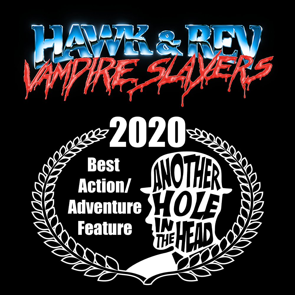 RBGFilms's tweet image. Congratulations to CAST &amp;amp; CREW of @hawkandrev on winning BEST ACTION/ADVENTURE FEATURE at @anotherholeinthehead!

#hawkandRev #ahith2020 #winner #awards #rbgfilms #clumsytiger #supportindiefilms #indiehorror #indiecomedy