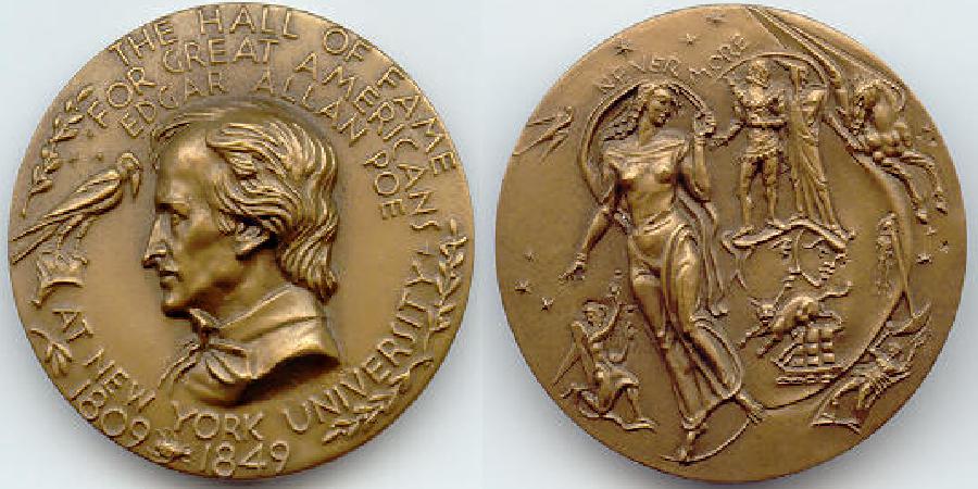 FourthGarrideb's tweet photo. In honor of Edgar Allan Poe's birthday, we share our first article on medallic remembrances of the inventor of the detective story, which then led to the publication of 1/  https://t.co/01oE5lZM3g https://t.co/jptCOg1bGy