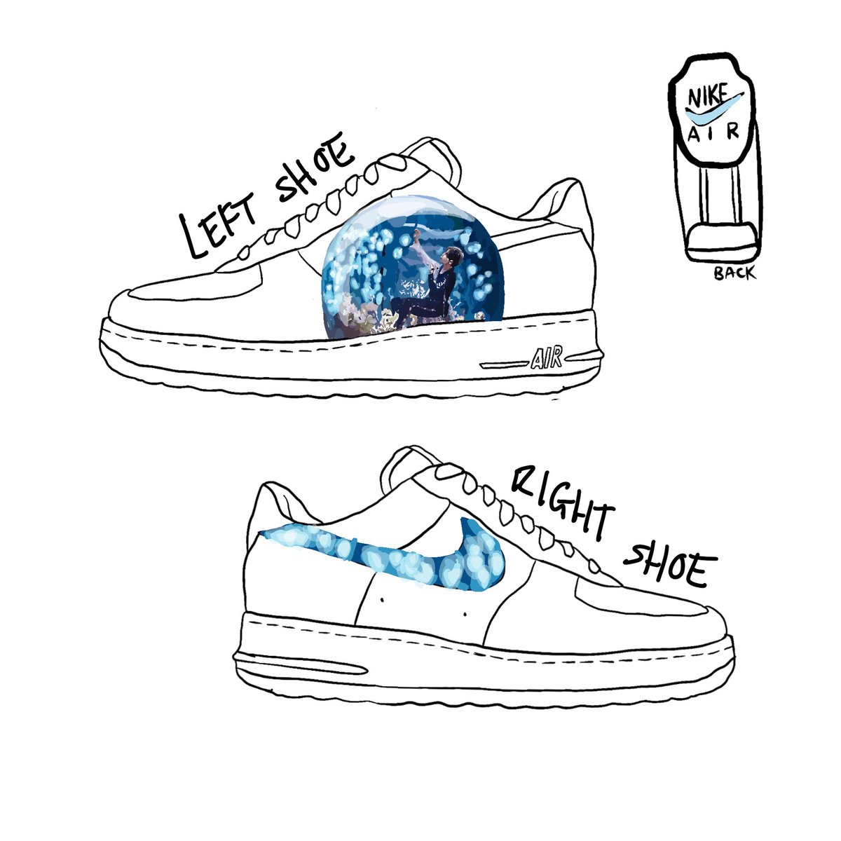 Fr3ya001's tweet photo. So girls and gals I finally got a request for some BTS designs FINALLY!! Here they are π₯°π₯°
Desperate to do some more so please share ππ»ππ»ππ»
Prices start at:
Β£75 for child sizes
Β£105 for adult sizes
#customs #btscustoms #customnikes #btsart #bt21 https://t.co/brqLcKHvq7