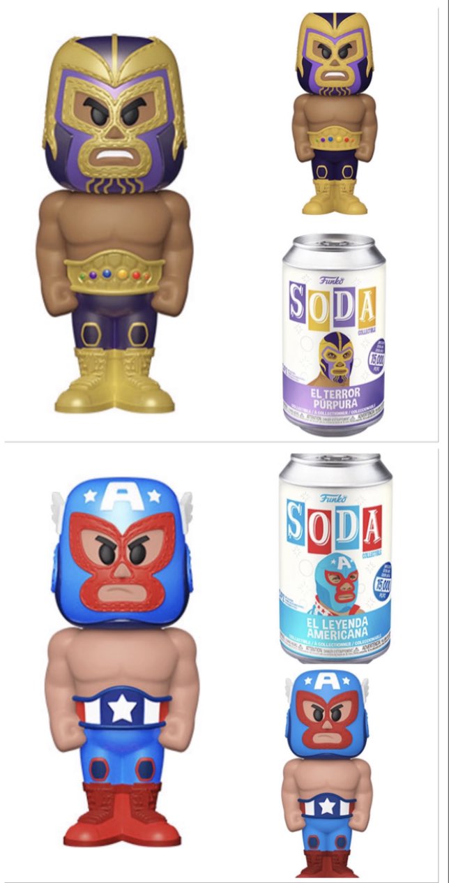 First look at Luchadores Thanos and 