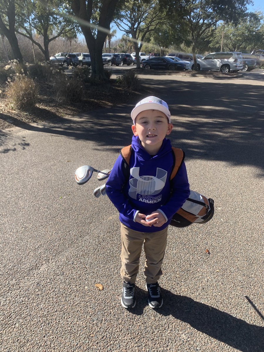 golfgrindz1's tweet photo. A few photos from @PatriotsLinks.  It was so dang windy, but little man and I still managed some fun. #golfsc #charlestongolf https://t.co/nFnraNyPOz