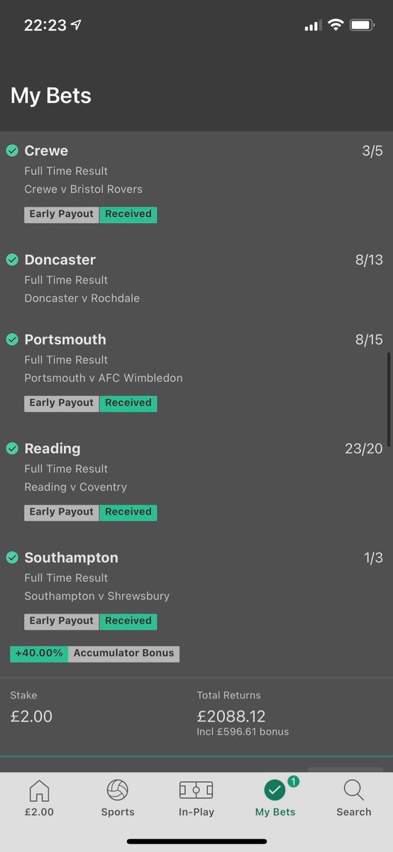 darren9292's tweet photo. @FootyAccums safe to say, My mate (Stephen) almost didnโt make it through the Sevilla match with a VAR disallowed goal on 85th min and a missed pen on the 90th ๐ฑ๐ฑ what a bet #acca #bet365 #midweekbets https://t.co/CCQZFMIyNt