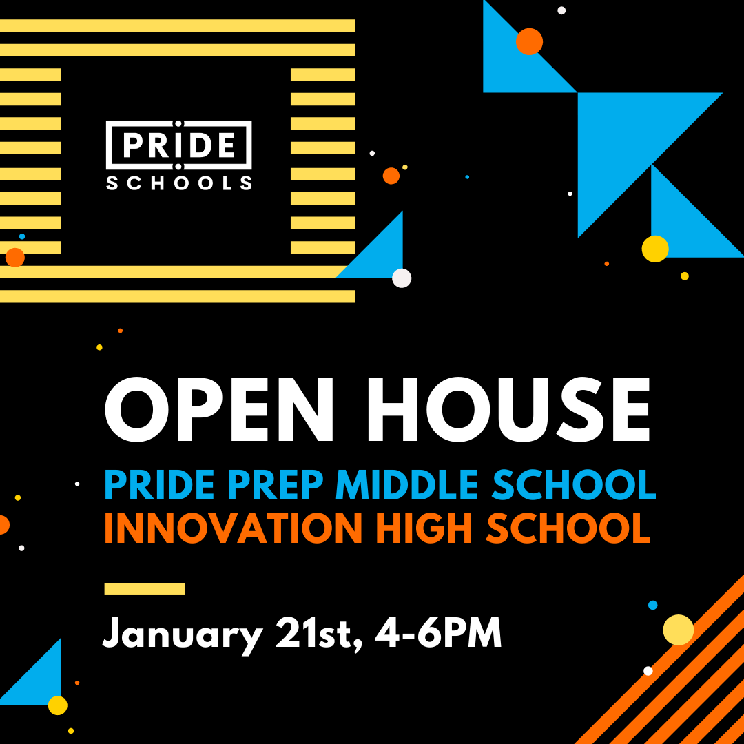 InnovationPRIDE's tweet photo. Looking for a Middle School that will transition into High School all in one place? Drop-in Thurs. January 21st,  4:00-6:00 pm and get a student-led tour through our schools.  Go to https://t.co/4O7AfTm7ZC for more info &amp; to secure a spot in our 6th-grade Lottery. 
#CharterSchool https://t.co/kSnnJIIjdA
