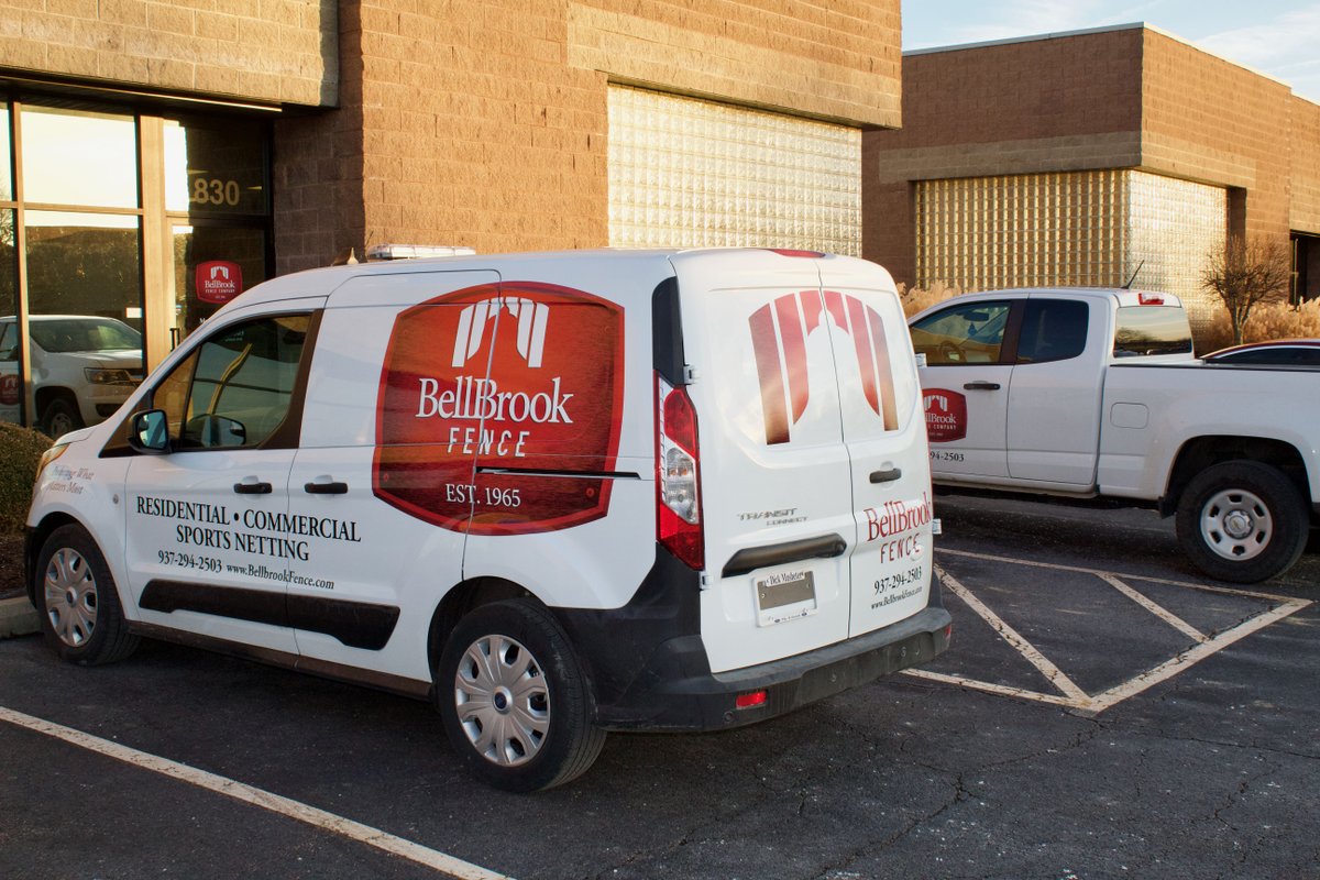 BellBrookFence's tweet photo. Newest addition to the BellBrook Fence Fleet, 2020 Ford Transit Van.  Just got back from Select Signs with the new graphics and we couldn't be happier. https://t.co/Y7ME6N5T4S