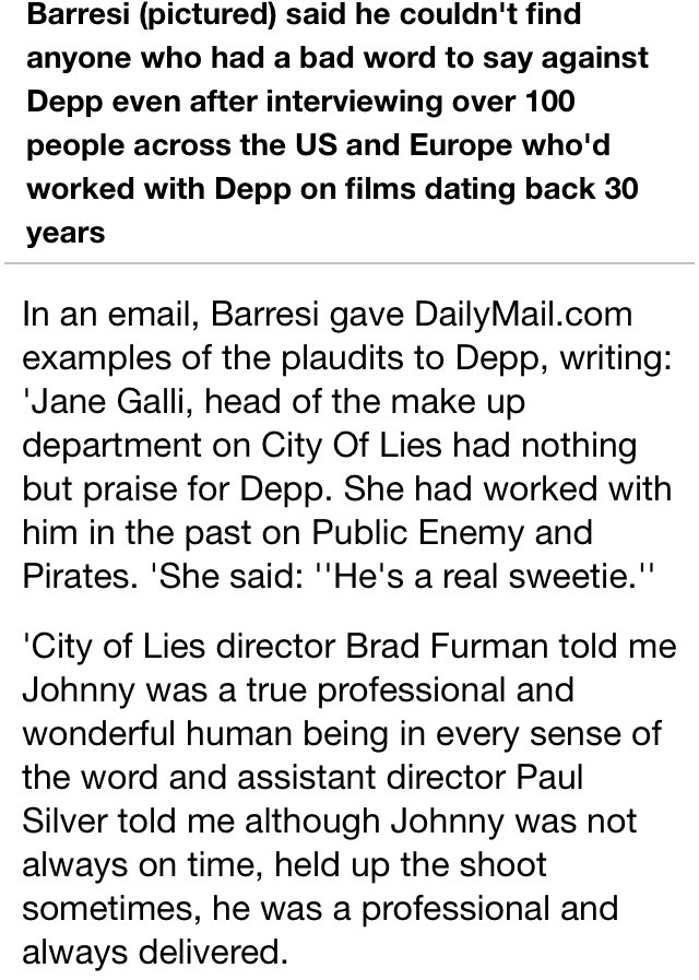 salveogvm's tweet image. Remember when Amber Heard secretly hired a personal investigator to dig up something on Johnny Depp and after interviewing more than 100 people he found only good things about JD? “He’s like an angel.” - PI #JusticeForJohnnyDepp