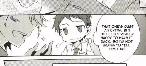 just hinata happy because komaeda happy 