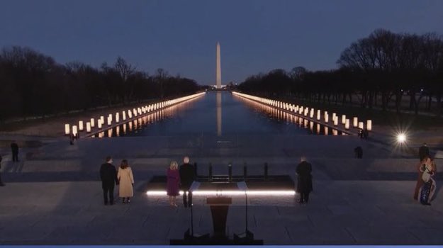 Broke down in tears watching this.  I firmly believe <a href="/JoeBiden/">Joe Biden</a> and <a href="/KamalaHarris/">Kamala Harris</a> will heal the pain of this past year and bring unity and hope to America once again.  #COVIDMemorial