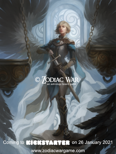 zodiacwar's tweet photo. #Libra is ready for the Zodiac War...are you? Zodiac War is an #astrology and #tarot themed #boardgame arriving on #Kickstarter on 26 January. Please consider backing. See my bio for details. #familyfuntime #zodiacsigns #zodiac #sunsign #boardgames https://t.co/BFkoj5GVPm https://t.co/bIXze0Y9X3