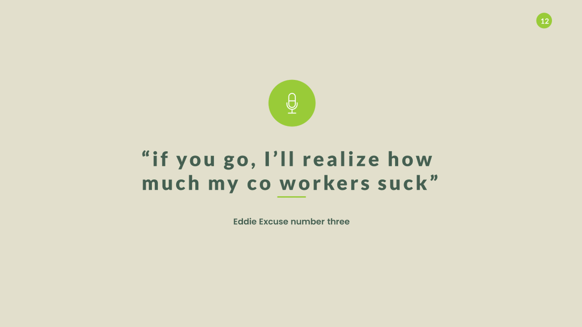 “Richie, look this isn’t because I’m ashamed of you okay? it’s just…”“they are walking ball and chain jokes and if one of their girlfriends were to talk back to them they’d scream in terror?”“yeah”“you mean my old audience?”