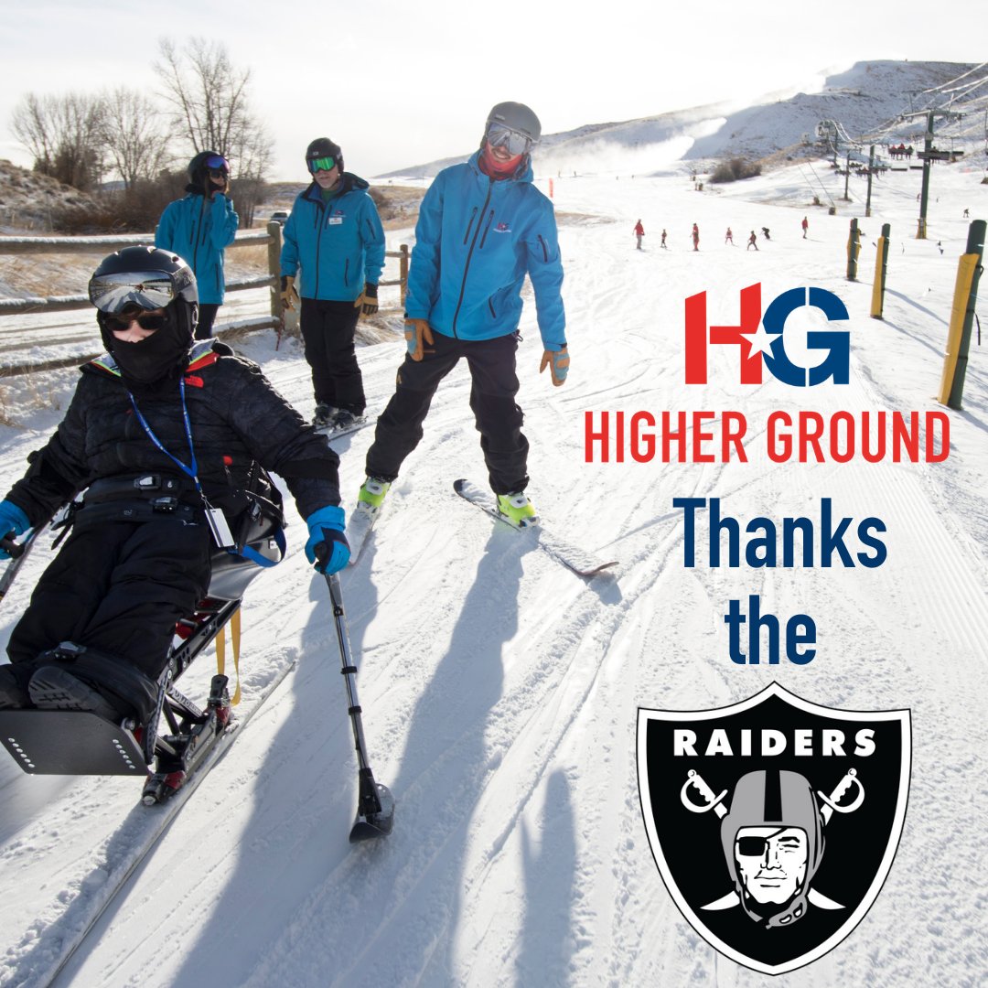 Higher Ground USA (@highergroundusa) on Twitter photo Big thank you to the Las Vegas Raiders for grant matching donations made to our Find Your Summit Campaign! Their generous support goes directly to enriching the lives of people of all abilities and empowering them with the tools they need to succeed. <a href="/raiders/">Las Vegas Raiders</a> #raiders Big thank you to the Las Vegas Raiders for grant matching donations made to our Find Your Summit Campaign! Their generous support goes directly to enriching the lives of people of all abilities and empowering them with the tools they need to succeed. <a href="/raiders/">Las Vegas Raiders</a> #raiders