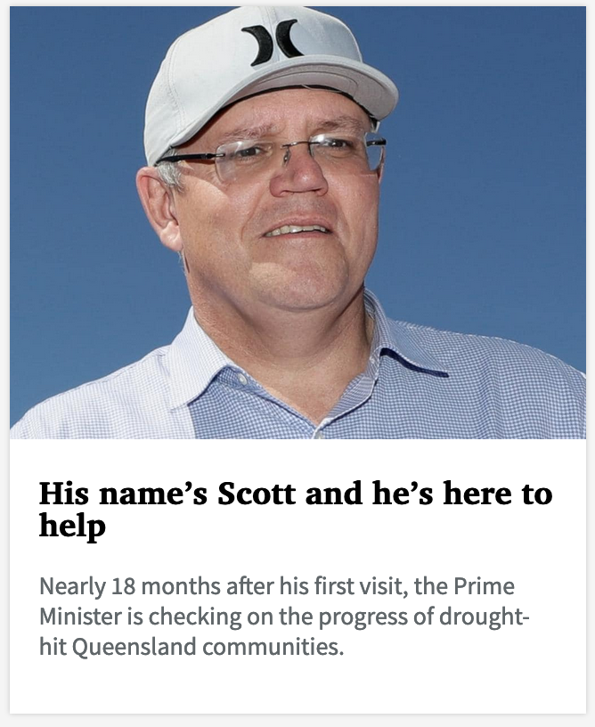 This is how Scott Morrison will win the next federal election - the same way he won the last one.With the dancing media fawning at his feet as his team of image experts craft his staged performance for the slathering Australian media to lap up without question. #pffft  #auspol