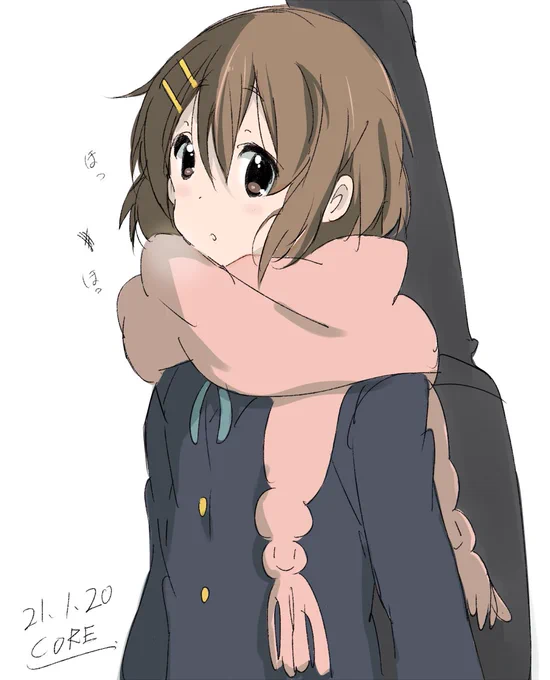 登校する唯ちゃん 