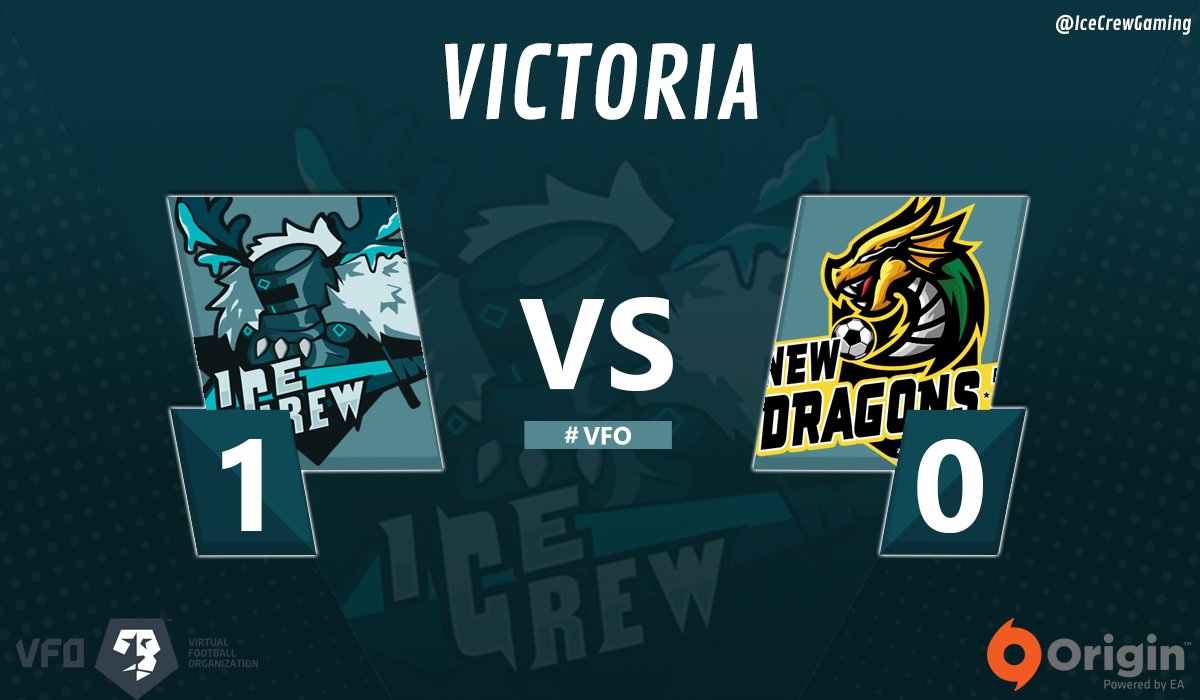 ⚽️ DIA DE PARTIDO ⚽️

En #FVPA perdemos ante <a href="/RedsGaming_ESP/">Reds Gaming E.C 🔴</a> por 2-0.
En <a href="/VFOspain_pc/">VFOspain PC</a> ganamos 1-0 ante @NewDragonsFC .

Felicitar a ambos rivales por el partido, y desearles suerte para los próximos partidos en la competición.

#VamosIceCrew 💪