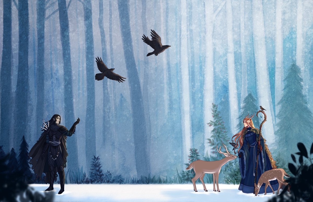 𝘏𝘰𝘸 𝘢𝘮 𝘐 𝘴𝘶𝘱𝘱𝘰𝘴𝘦𝘥 𝘵𝘰 𝘨𝘦𝘵 𝘰𝘷𝘦𝘳 𝘺𝘰𝘶 𝘸𝘩𝘦𝘯 𝘺𝘰𝘶 𝘬𝘦𝘦𝘱 𝘴𝘦𝘯𝘥𝘪𝘯𝘨 𝘳𝘢𝘷𝘦𝘯𝘴 𝘵𝘰 𝘮𝘦?
❄️❄️❄️
#criticalrolefanart 
Almost gave up on this a few times but I'm glad I stuck it out 🙏