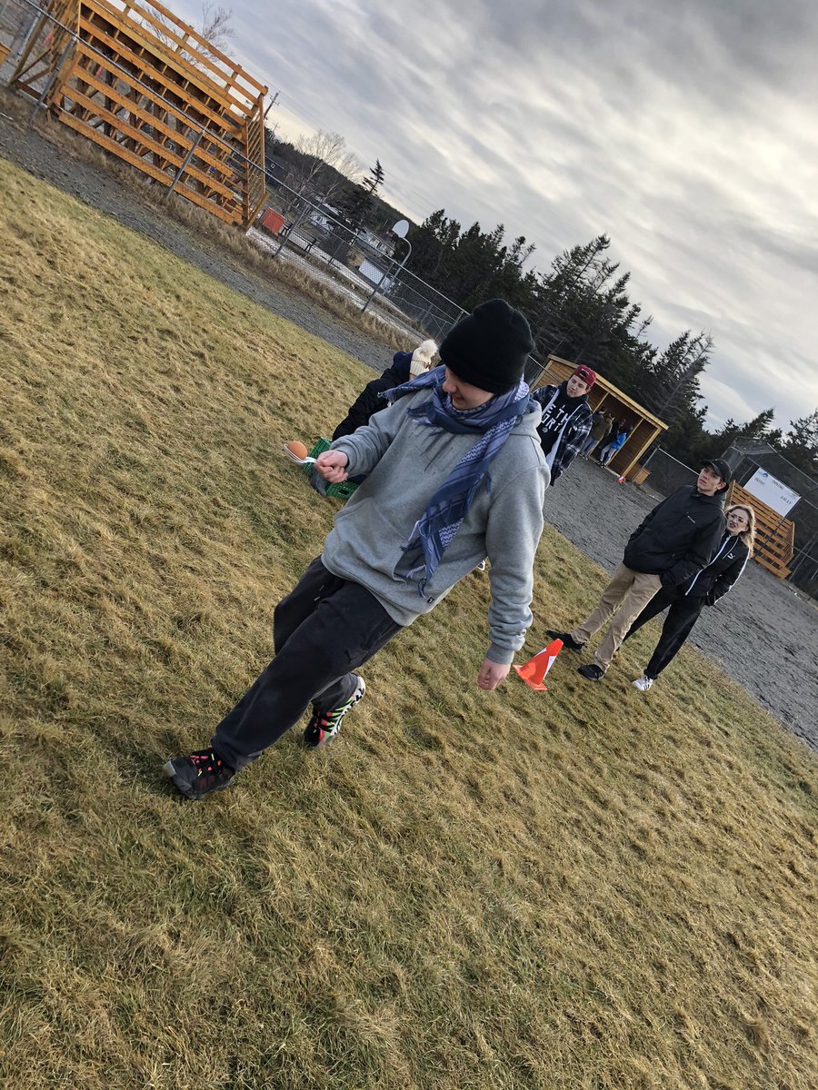 melblack15's tweet photo. The PE 3100 class at JMOC participated in some team fun for “Dart Outdoors” during Education Week. @schoolsportsnl #DartOutdoors @NLTeachersAssoc #3RS2021 #NLEduWeek2021 https://t.co/jlK680i3Ej