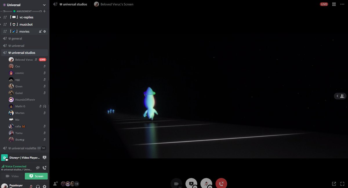 Watched Soul tonight with the guildies👻🤍