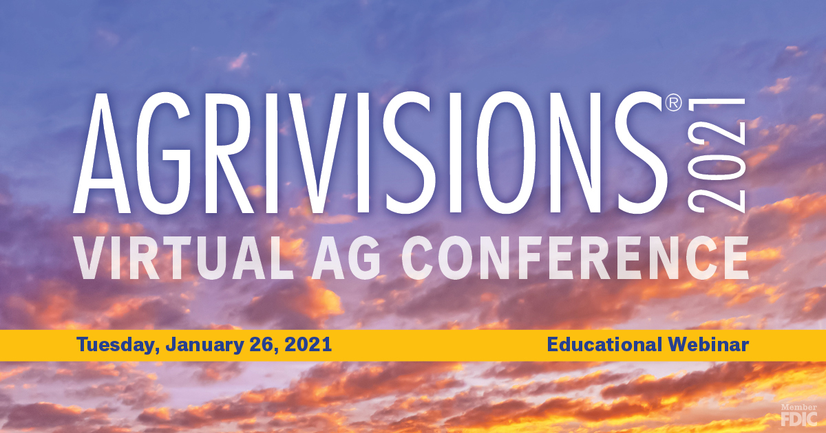 AgriVisions is in 1 week. Join us via ZOOM on Tues., Jan. 26. Dr. David Kohl, Agricultural Economist, &amp; Eric Snodgrass, Senior Atmospheric Scientist at Nutrien Ag Solutions, will present. 
Register here firstdakota.zoom.us/webinar/regist… #AgriVisions #forecast #weather #ageconomics