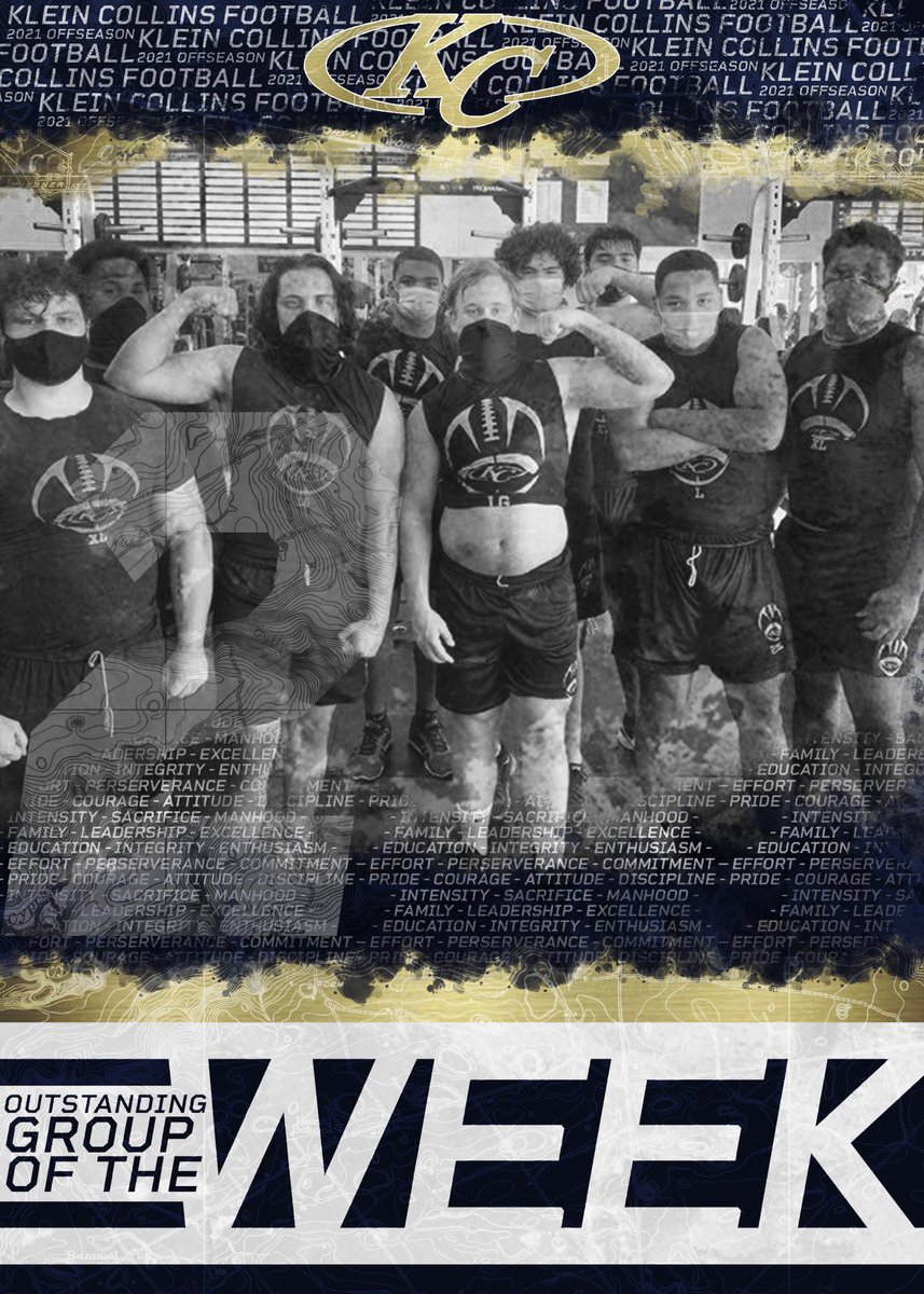 KCTigerFootball's tweet photo. Congratulations to our off-season group of the week. This is voted on by the coaches and is determined by their work ethic, attendance, grades, and leadership. #4MB #TigerPride https://t.co/86vk3yeFGF