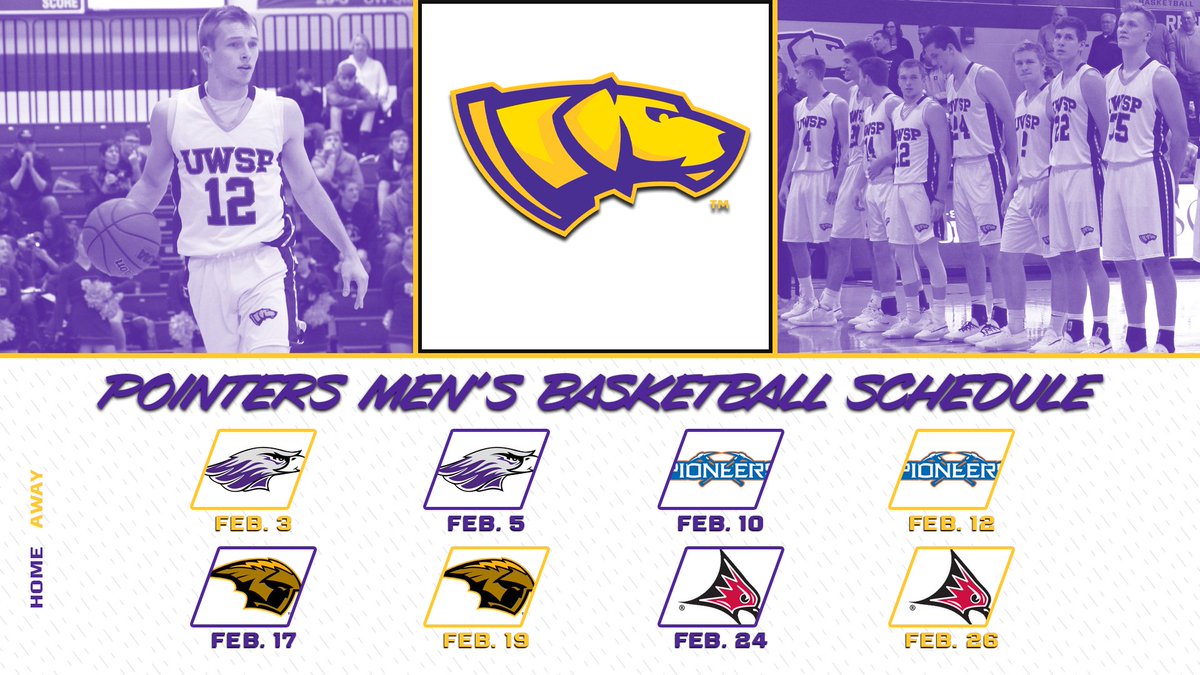 UWSPAthletics's tweet image. .@PointersMBB starts the campaign on the road Feb. 3. More info coming soon at bit.ly/39RfZKV. #Pointers