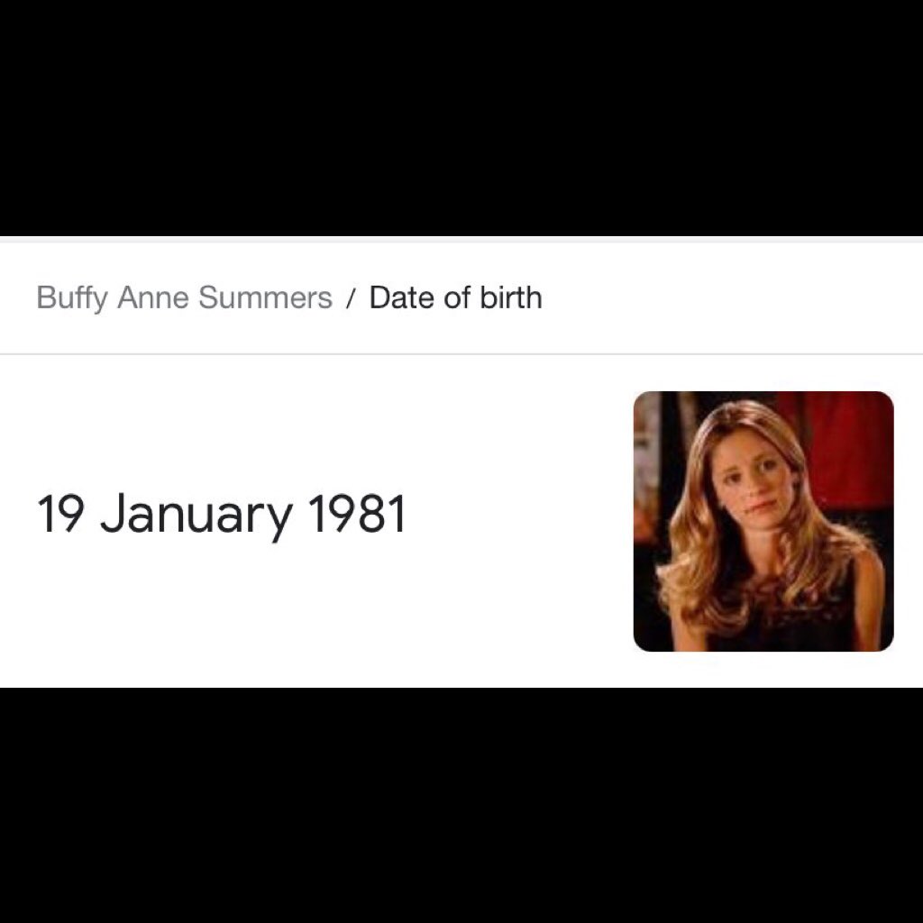BlackoutRolling's tweet photo. Buffy is 40. FORTY. Happy Birthday Slayer! https://t.co/AoVmVWscCs
