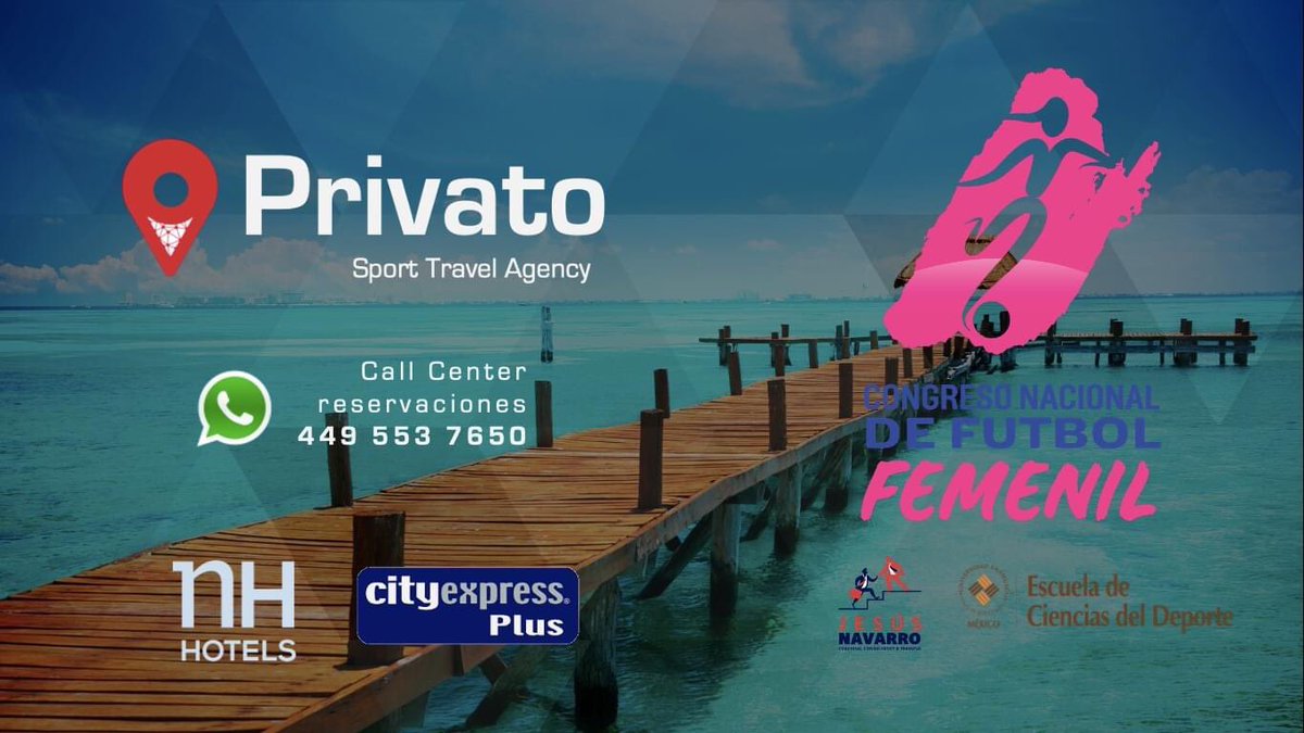 privatoplayer's tweet photo. Somos la agencia oficial del Congreso Nacional De Fútbol Femenil

Abrimos nuestro Call Center para iniciar proceso de reservaciones de todos los participantes.

Hoteles sede
@CityExpressMX 
@NHHotels 

#Privato #ViajaPrivato #PoweredByPrato https://t.co/DxjLeaZWNQ