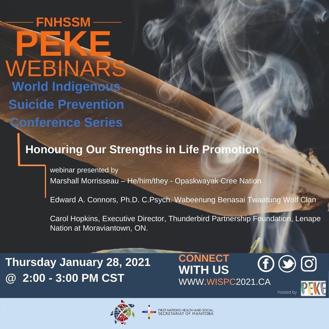 FNHSSM_research's tweet photo. @Wispc2 Webinar Series. @ThunderbirdPF Panel presentation will feature the Wise Practices website as an eMental Health Tool for First Nations and the importance of youth voice and participation in developing tools for life promotion. Register https://t.co/YvXPrv4HDq https://t.co/LjrFDcuGG4