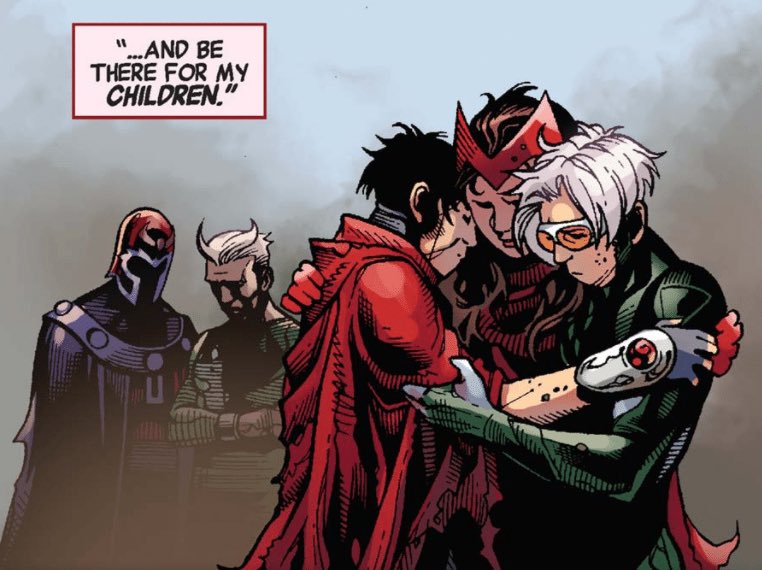 Back to Mephisto...remember Wanda’s kids we talked about earlier. In the comics since Vision can’t physically get her pregnant, Wanda actually creates her twins Billy & Tommy from pieces of Mephisto’s soul when he’s defeated...yes her children are actually part of satan’s soul.