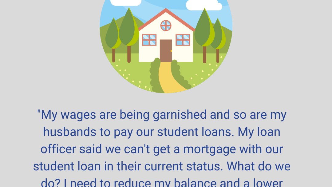 Student debt causing wage garnishments, debt collections? We helped Jodie and Mike file into a better repayment plan and lifted them from wage garnishments and into a home!  myloansense.com 

#studentdebt #wagegarnishment #debt #financialplanning #home #realtor #mortgage