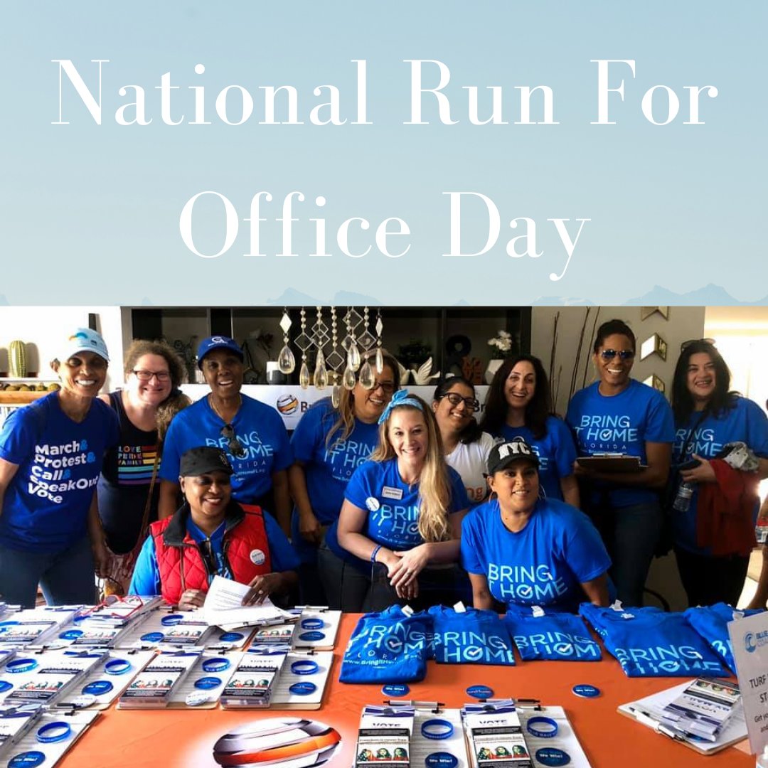 BringItHomeFL's tweet photo. Today's the National Run For Office Day! You have voted. Now what about running for office? https://t.co/FkOg3jGVZk