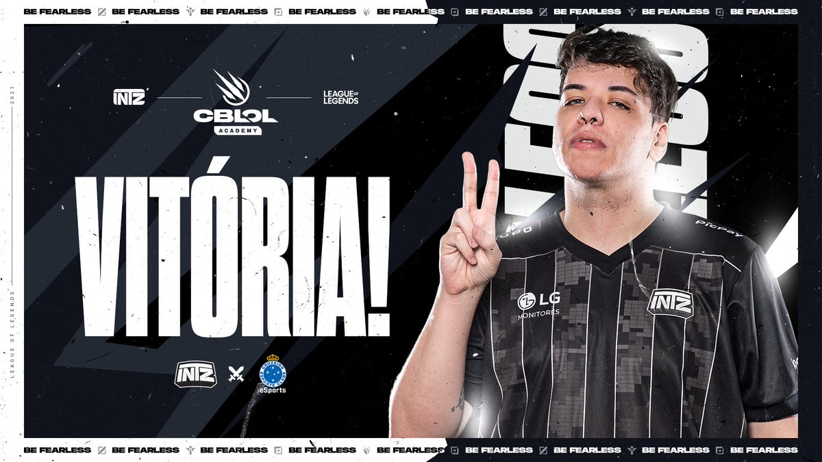 INTZ's tweet photo. [LOL] GANHAMO 😎

Após uma partida de fortes emoções, conseguimos garantir os objetivos e saímos com a vitória hoje. 🚀

GGWP, @CruzeiroeSports. Foi um jogão! 👊

Agradecemos a todos pela torcida e amanhã tem mais. 🔥

#GoINTZ #INTZLOL #CBLOLAcademy https://t.co/sDp72uqNcx