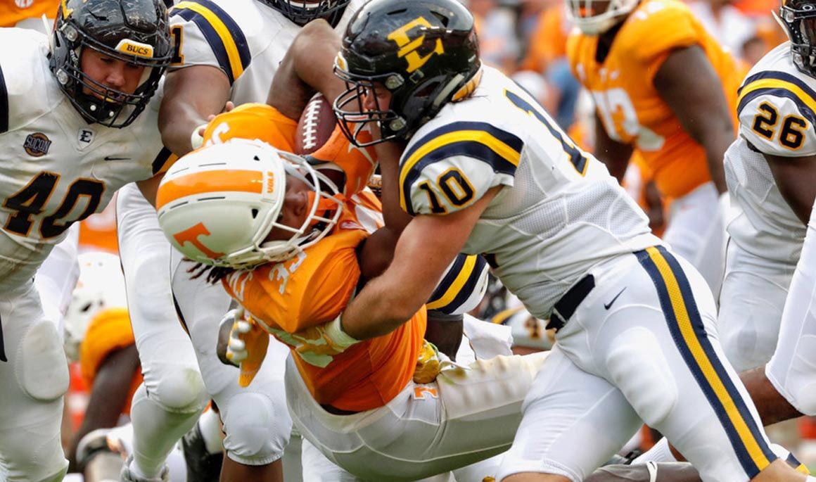 ColtBoone85's tweet photo. I’m extremely blessed and excited to announce my first D1 offer. A PWO from ETSU  ! Thank you @coachdowns_gary  and @CoachRLSanders  for the chance to play at the next level ! Go Bucs!!! @RecruitGeorgia @CoachSidders @Coach_Casper  @180SportsP @jcpantherath @JAXCOFOOTBALL https://t.co/39q1dLCiS9