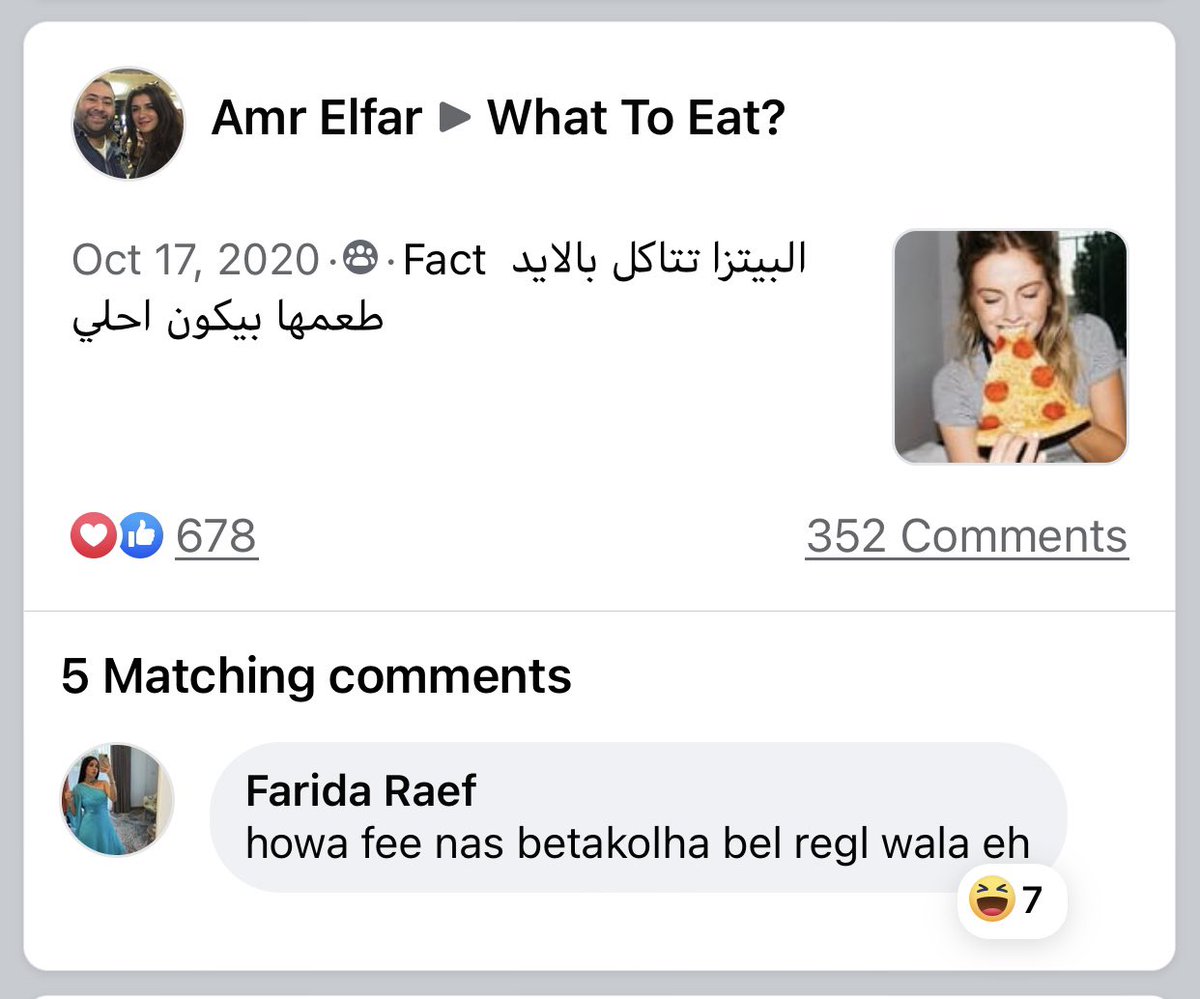 faridaraef's tweet photo. me: ana ezai atered men what to eat   also me: https://t.co/qIS0fztUoT