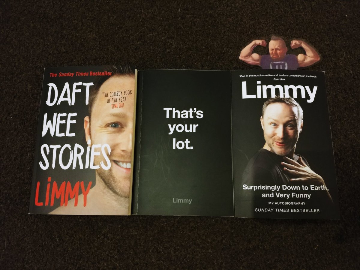 StuartyBhoy1888's tweet photo. Almost finished all 3 of @DaftLimmy books, don't think I've ever read a full book from start to finish, but i enjoyed these! The autobiography is brilliant 👌 https://t.co/5shYq4bfkK