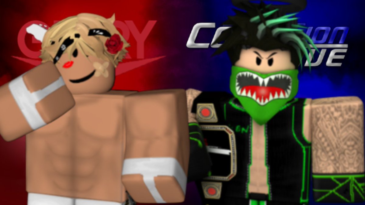 LWE_RBLX's tweet photo. Who is the better champion?π€
#BraggingRights #LWE #DivineDamian #ConstableKen https://t.co/kHFLY4MgSu