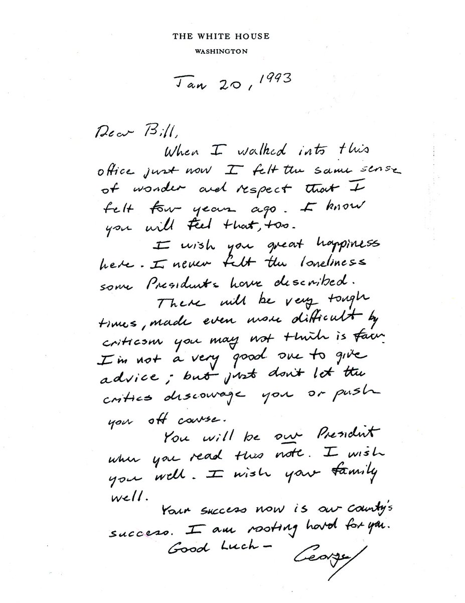 George H.W. Bush was hoping to serve a second term as President, but he was defeated by Bill Clinton.