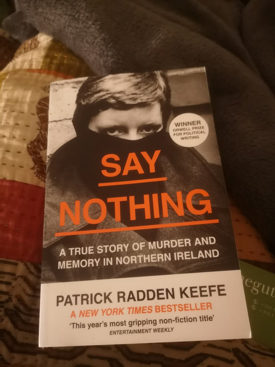 5. Say Nothing by Patrick Radden KeefeI'm ashamed to say that I don't know a lot about the Troubles. I've been trying to fix that. This is a great read and extremely informative and engaging. I learnt a hell of a lot. Which is all I really want from a book like this.