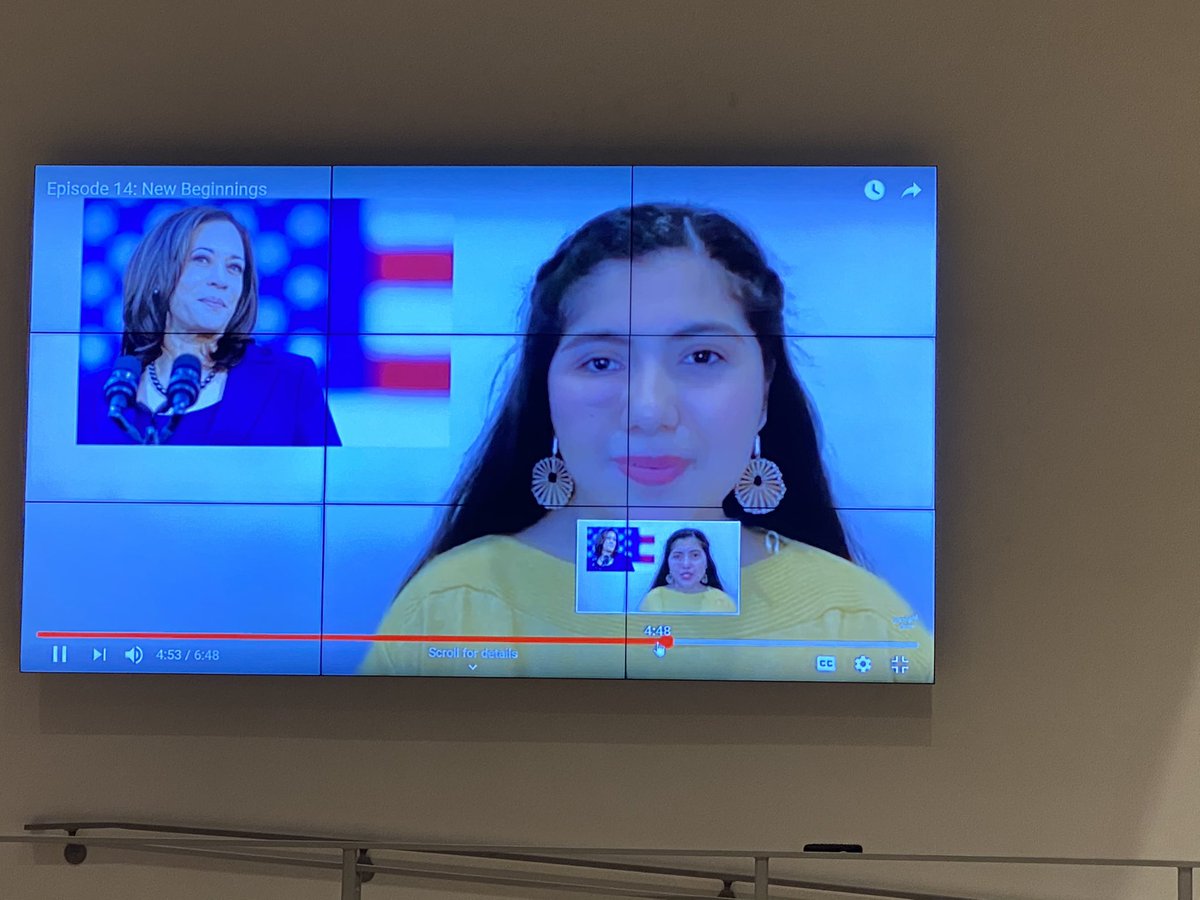 AnnRichardsStar's tweet photo. History being made ... Madam Vice President..Amazing Starlight News team highlighting the importance of tomorrow. Boundary Breaking Young Women are watching! #starstrong #ARSproud https://t.co/mSTdFBoCbf