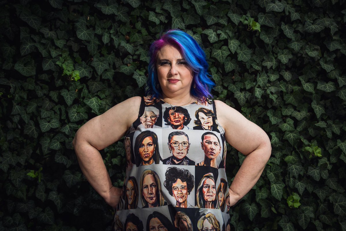 My dear friend  @EBlumberg11 poses for a special photo shoot with the talented artist, activist and shero  @TinaDuryea, 2019: