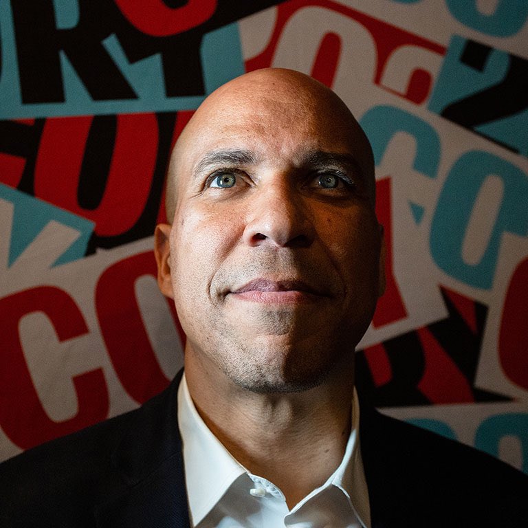 The one and only  @CoryBooker poses for a quick portrait during an event in Manhattan, 2019:
