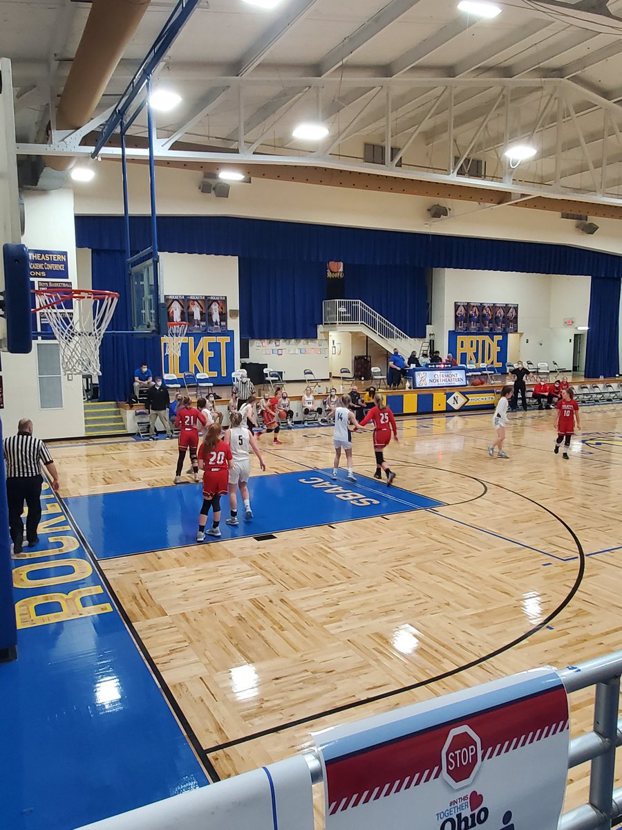 CNEHighSchool's tweet photo. Lady Rockets up early vs Felicity. Let's go Rockets!!! 🚀 https://t.co/KftC8fLqmy