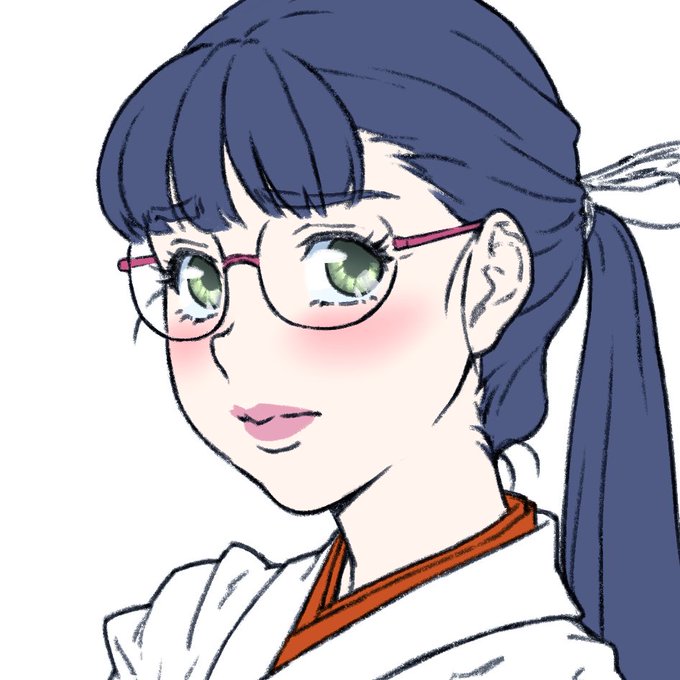 昔に構想してた作品用に描いた爆乳メガネ巫女さん
立ち絵をちょっと手なおしして塗り分けました 