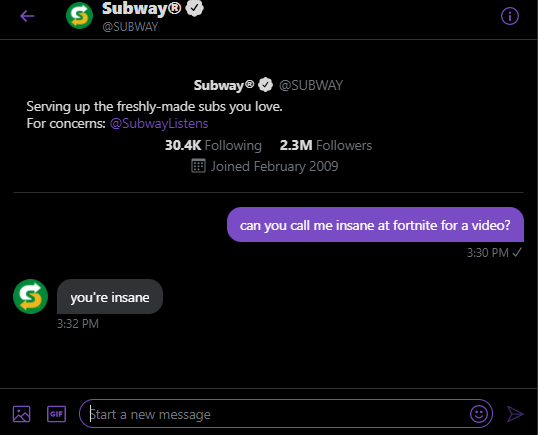 954nih's tweet image. Lmfaooo no way @SUBWAY