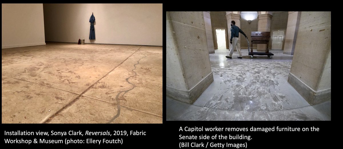 As we witness the final hours of this corrupt and corrupting administration and face the hard task to come of working together towards a more perfect union, I'm reminded of Clark's practice & historic examples of labor and care. Thanks to all who are working make the US better.