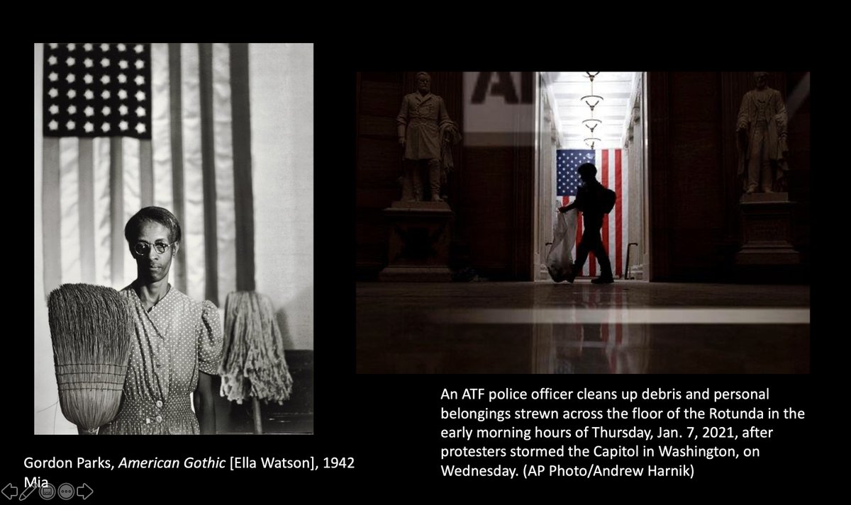 As we witness the final hours of this corrupt and corrupting administration and face the hard task to come of working together towards a more perfect union, I'm reminded of Clark's practice & historic examples of labor and care. Thanks to all who are working make the US better.