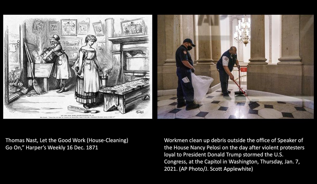 As we witness the final hours of this corrupt and corrupting administration and face the hard task to come of working together towards a more perfect union, I'm reminded of Clark's practice & historic examples of labor and care. Thanks to all who are working make the US better.
