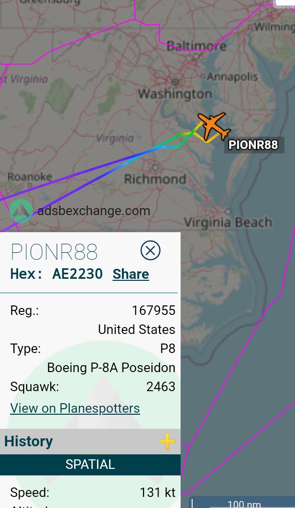 Oceanworldfree's tweet photo. ๐บ๐ฒUSAF & USN
DECEE22 (57-1456) Boeing KC-135R
PIONR88 (167955) Boeing P-8
around #WashingtonDC
#AE0156 KC
#AE2230 P8
#USCapitol https://t.co/jKnBWbl5Oe