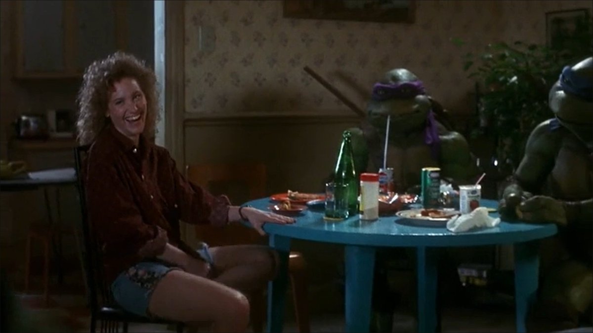 Awwww!! I love how April is laughing with the turtles!